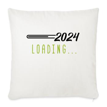 2024 loading - Sofakissenbezug 45 x 45 cm - Naturweiß  - Vorne