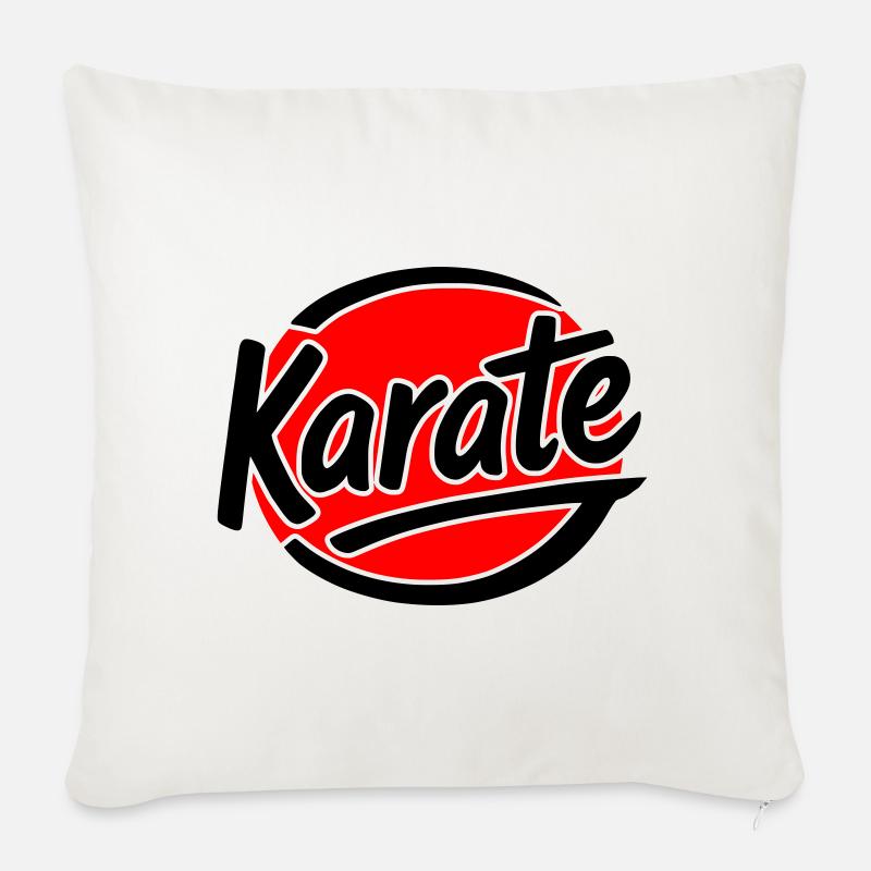 Karate - Sofakissenbezug 45 x 45 cm - Naturweiß 