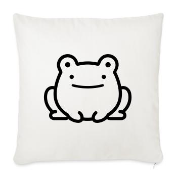 frog - Sofa pillowcase 17,3'' x 17,3'' (45 x 45 cm) - natural white - Front