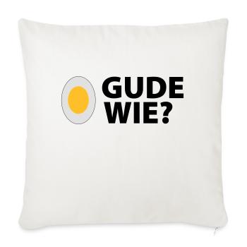 Ei Gude wie - Hessen - Sofakissenbezug 45 x 45 cm - Naturweiß  - Vorne