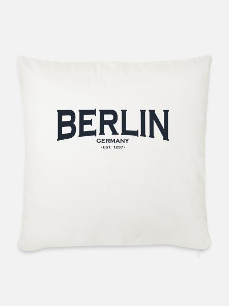 Berlin - Sofakissenbezug 45 x 45 cm - Naturweiß 