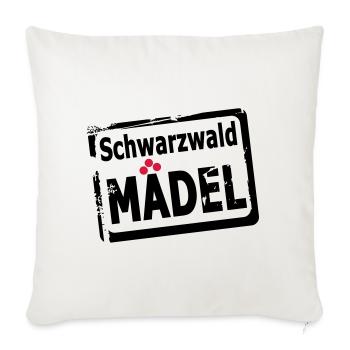Schwarzwaldmädel - Sofakissenbezug 45 x 45 cm - Naturweiß  - Vorne