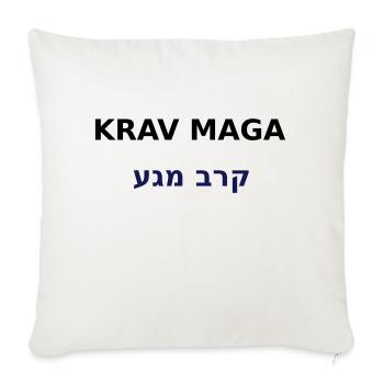 KRAV MAGA - Sofa pillowcase 17,3'' x 17,3'' (45 x 45 cm) - natural white - Front