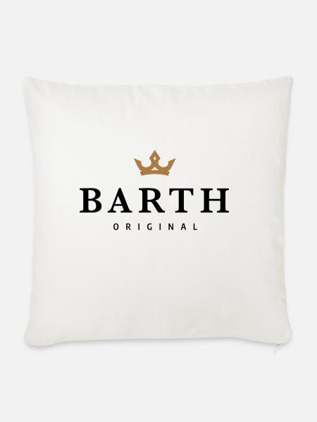 Barth - Sofakissenbezug 45 x 45 cm - Naturweiß