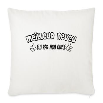 BESTER Neffe - Sofakissenbezug 45 x 45 cm - Naturweiß  - Vorne
