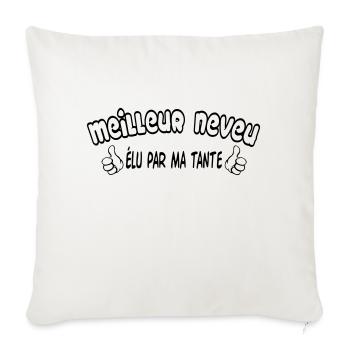 BESTER Neffe - Sofakissenbezug 45 x 45 cm - Naturweiß  - Vorne