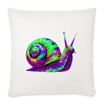 Escargot - Housse de coussin décorative 45 x 45 cm - blanc nature - Devant