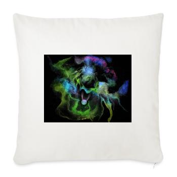 Orbe de la Nébuleuse de Fumée Cosmique - Housse de coussin décorative 45 x 45 cm - blanc nature - Devant