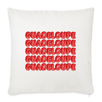 Guadeloupe - Sofakissenbezug 45 x 45 cm - Naturweiß  - Vorne