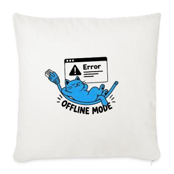 Offline-Modus / Trennung - Sofakissenbezug 45 x 45 cm - Naturweiß  - Vorne