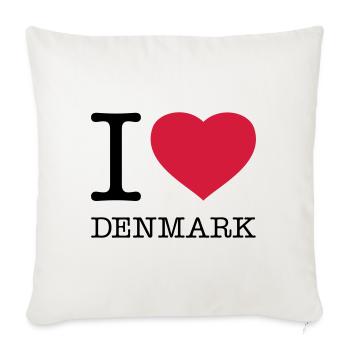 J’AIME LE DANEMARK Dänemark - Housse de coussin décorative 45 x 45 cm - blanc nature - Devant
