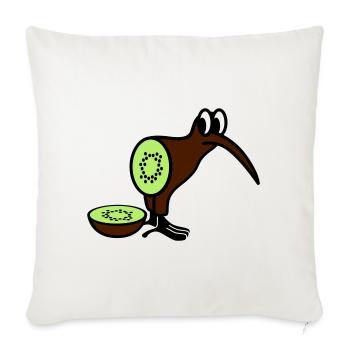 Kiwi - Housse de coussin décorative 45 x 45 cm - blanc nature - Devant