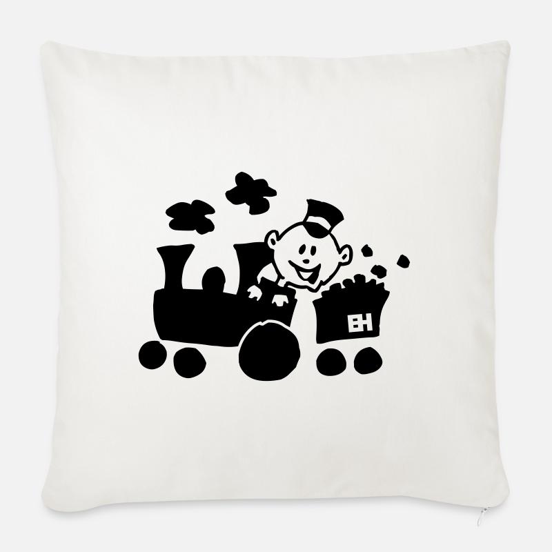 Zug - Sofakissenbezug 45 x 45 cm - Naturweiß