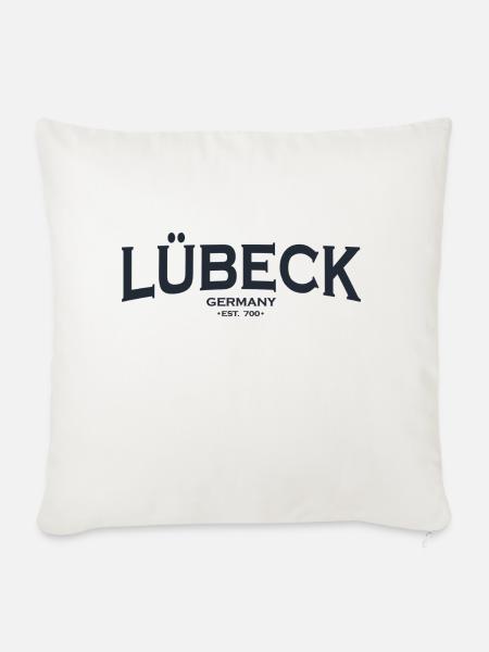 Lübeck - Sofakissenbezug 45 x 45 cm - Naturweiß