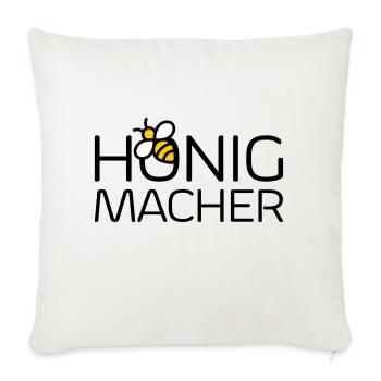 Honigmacher - Sofakissenbezug 45 x 45 cm - Naturweiß  - Vorne