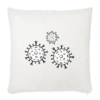 le virus - Housse de coussin décorative 45 x 45 cm - blanc nature - Devant