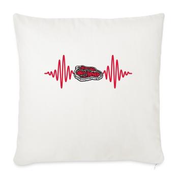 Puls Steak Grillmeister Barbecue - Sofa pillowcase 17,3'' x 17,3'' (45 x 45 cm) - natural white - Front