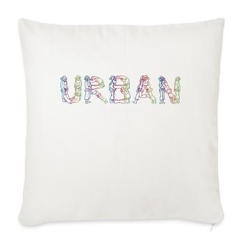 urban 3 - Sofa pillowcase 17,3'' x 17,3'' (45 x 45 cm) - natural white - Front