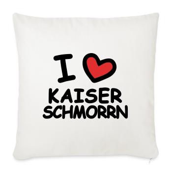 I Love Kaiserschmorrn - Sofa pillowcase 17,3'' x 17,3'' (45 x 45 cm) - natural white - Front