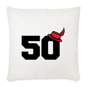 50 - Sofa pillowcase 17,3'' x 17,3'' (45 x 45 cm) - natural white - Front