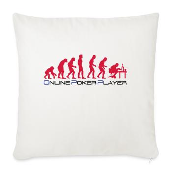 poker_evolution - Housse de coussin décorative 45 x 45 cm - blanc nature - Devant