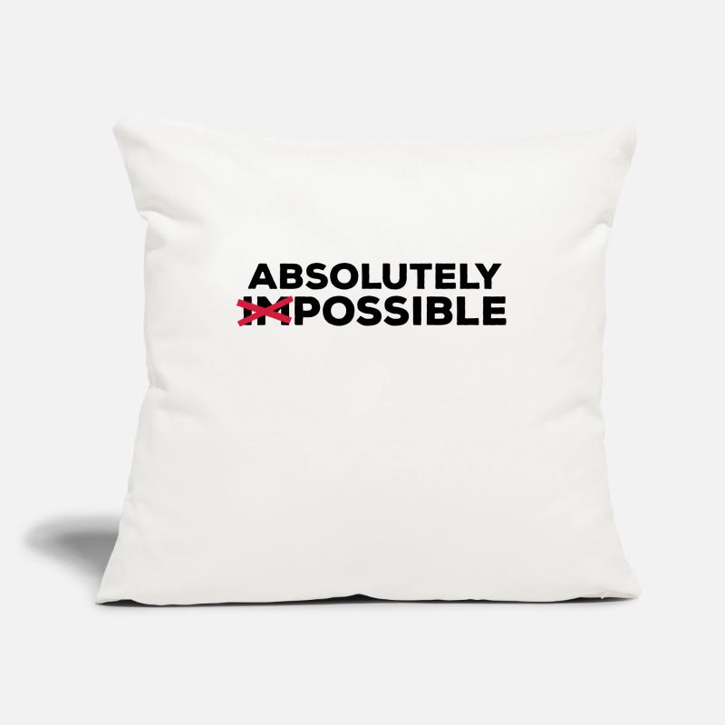 absolutely possible possible sortie solution Optimist Housse de coussin décorative 45 x 45 cm