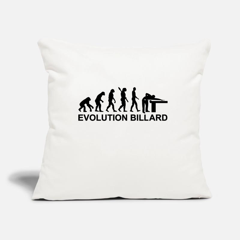 Évolution Billard Housse de coussin décorative 45 x 45 cm