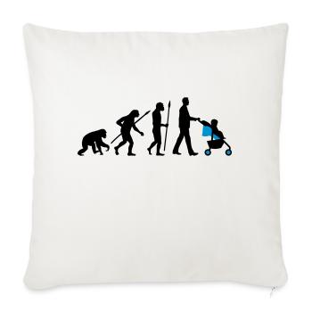 evolution_kinderkarre_032014_mann_b_2c - Sofakissenbezug 45 x 45 cm - Naturweiß  - Vorne