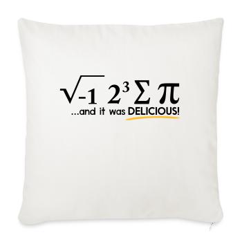 (i_ate_some_pie) - Sofa pillowcase 17,3'' x 17,3'' (45 x 45 cm) - natural white - Front