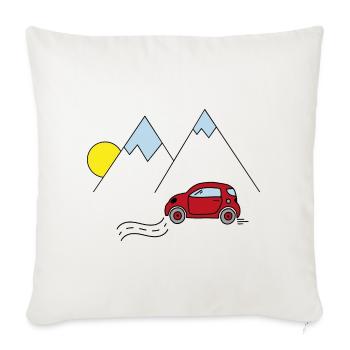 Car - Sofa pillowcase 17,3'' x 17,3'' (45 x 45 cm) - natural white - Front