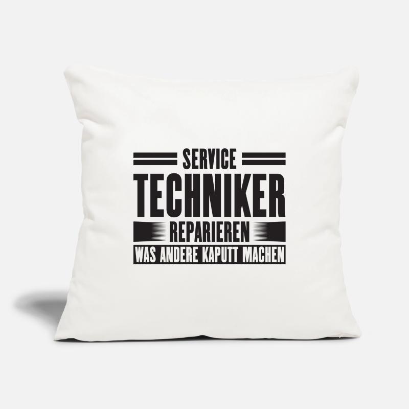 Service Technician Support Solution Slogan Service Sofa pillowcase 17,3'' x 17,3'' (45 x 45 cm)