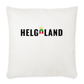 Insel Helgoland Schriftzug - Sofakissenbezug 45 x 45 cm - Naturweiß  - Vorne