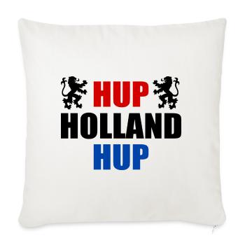 Hup holland hup - Housse de coussin décorative 45 x 45 cm - blanc nature - Devant