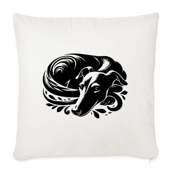 Galgo - Housse de coussin décorative 45 x 45 cm - blanc nature - Devant