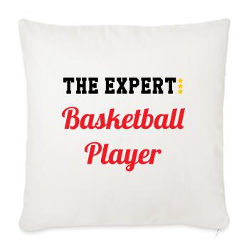 The Basketball Expert - Sofa pillowcase 17,3'' x 17,3'' (45 x 45 cm) - natural white - Front