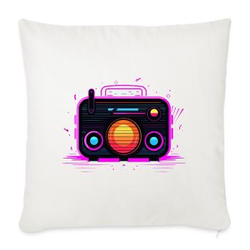 Retro Radio Retrowave - Sofa pillowcase 17,3'' x 17,3'' (45 x 45 cm) - natural white - Front