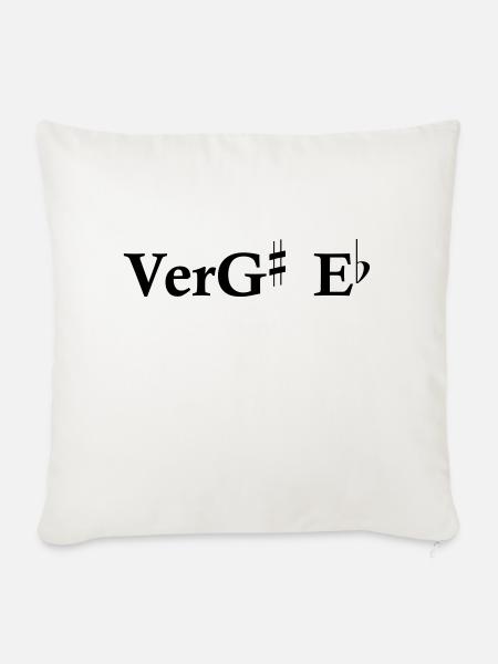 VerGis(s) Es - Sofakissenbezug 45 x 45 cm - Naturweiß 