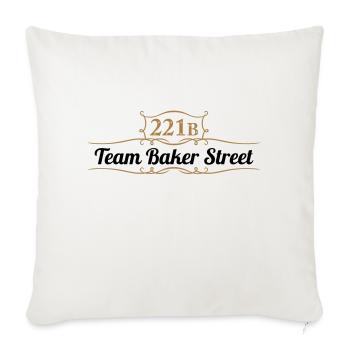 Team Baker Street - Sofakissenbezug 45 x 45 cm - Naturweiß  - Vorne