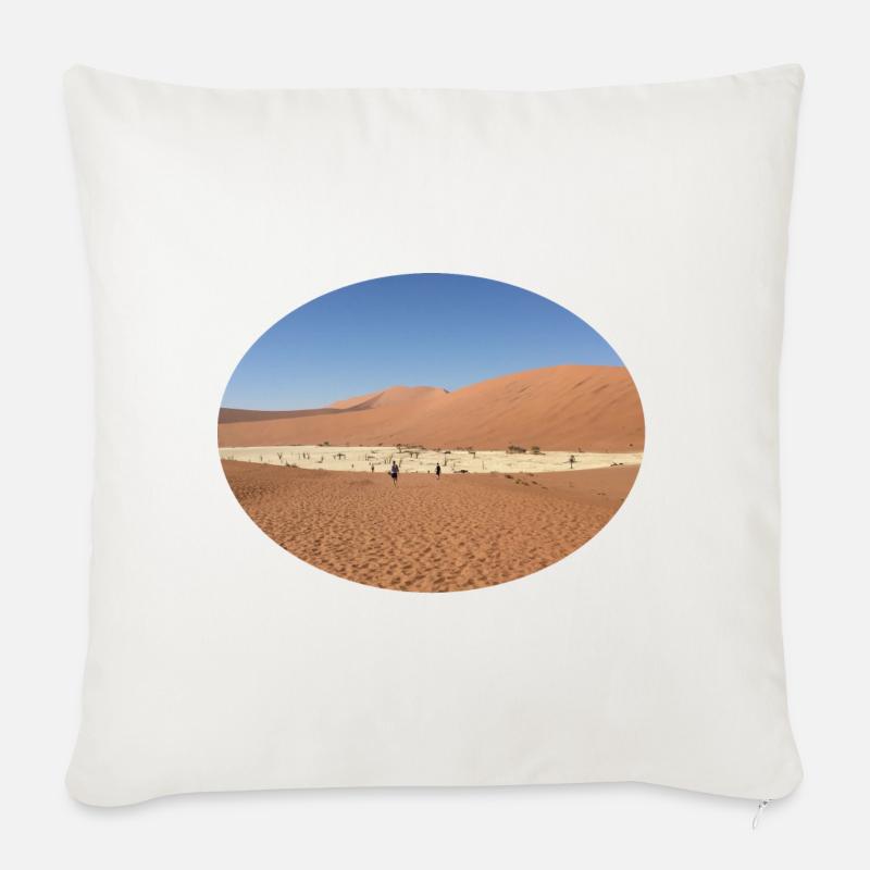 Wüsten Landschaft - Sofakissenbezug 45 x 45 cm - Naturweiß