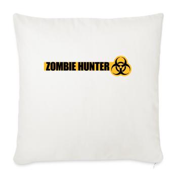 zombie hunter Halloween Quote - Sofa pillowcase 17,3'' x 17,3'' (45 x 45 cm) - natural white - Front
