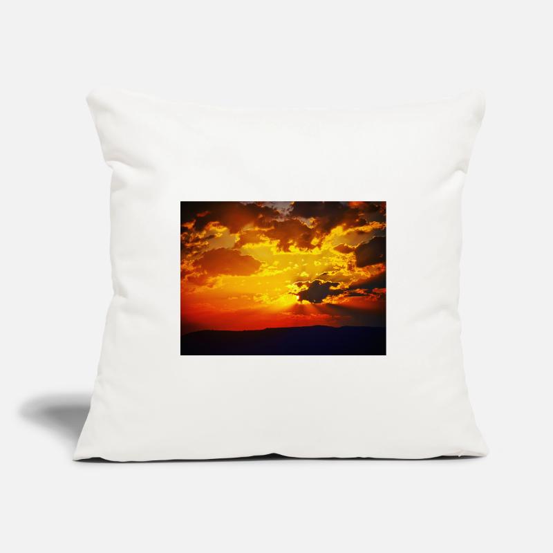 Sunset Fire Rays Sofa pillowcase 17,3'' x 17,3'' (45 x 45 cm)