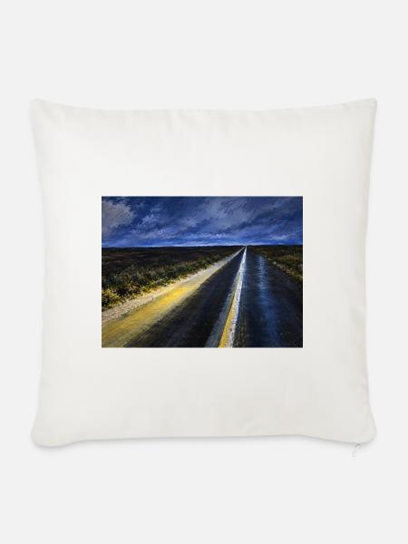 Endloser Weg - Sofakissenbezug 45 x 45 cm - Naturweiß