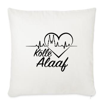 Kölle Alaaf - Sofakissenbezug 45 x 45 cm - Naturweiß  - Vorne