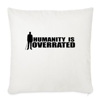 Dr. House Hummanity is overrated Hoodie white, - Sofakissenbezug 45 x 45 cm - Naturweiß  - Vorne
