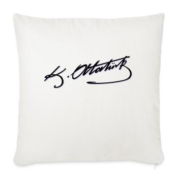 Mustafa Kemal Ataturk imza - Sofa pillowcase 17,3'' x 17,3'' (45 x 45 cm) - natural white - Front