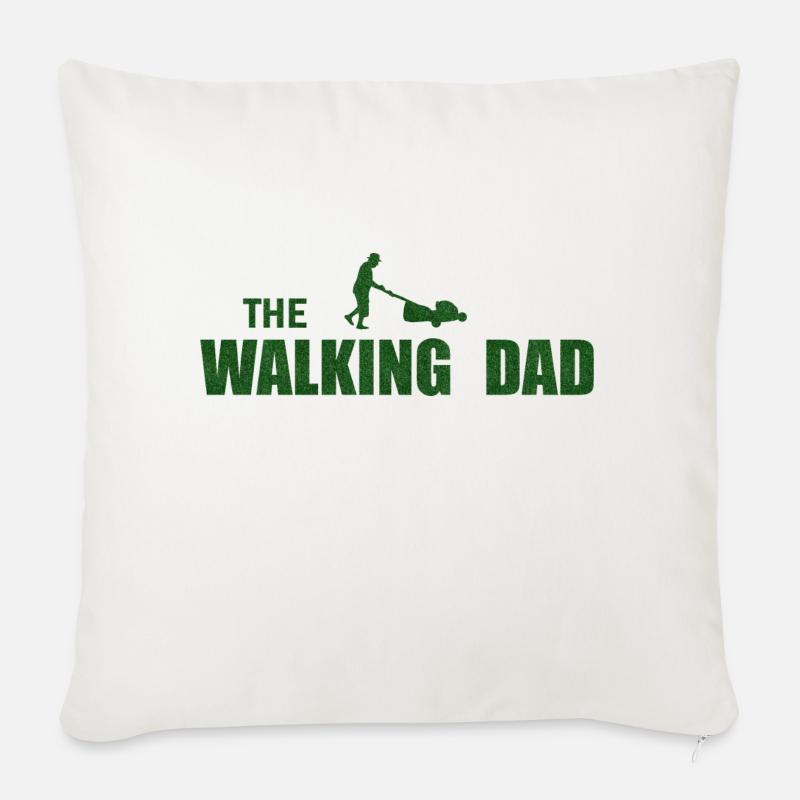 THE WALKING DAD - Sofakissenbezug 45 x 45 cm - Naturweiß 