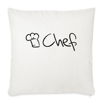 chef_koch___f1 - Housse de coussin décorative 45 x 45 cm - blanc nature - Devant