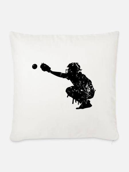 Baseball - Sofakissenbezug 45 x 45 cm - Naturweiß 