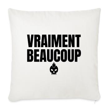 vraiment beaucoup - Housse de coussin décorative 45 x 45 cm - blanc nature - Devant
