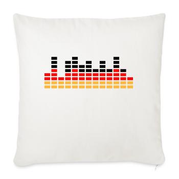 Germany Flag DJ Music Sound Bar Party - Sofa pillowcase 17,3'' x 17,3'' (45 x 45 cm) - natural white - Front